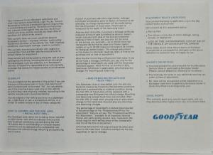 1977 Goodyear Limited Warranty Auto and Truck Tires Info Folder