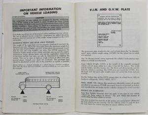 1978 GMC Truck School Bus Owners and Drivers Manual