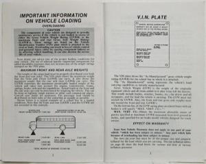 1979 GMC Truck School Bus Owners and Drivers Manual