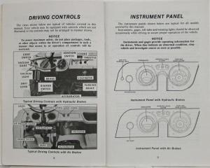 1979 GMC Truck School Bus Owners and Drivers Manual