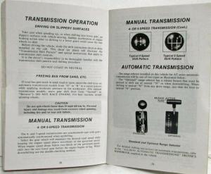 1979 GMC Truck School Bus Owners and Drivers Manual