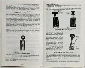 1980 GMC Truck School Bus Chassis Owners and Drivers Manual