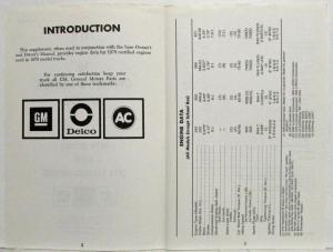 1979 GMC Truck Supplement to Owners and Drivers Manual 1979 Models/1978 Engines