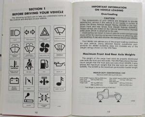 1981 GMC Medium Duty Truck Owners and Drivers Manual