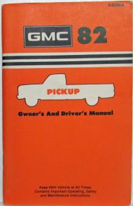 1982 GMC C/K 10-35 Pickup Owners and Drivers Manual