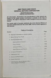 1982 GMC C/K 10-35 Pickup Owners and Drivers Manual