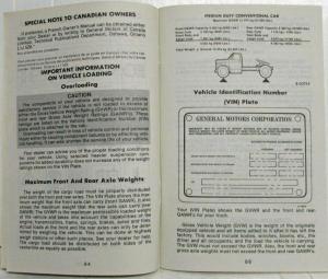 1982 GMC Medium Duty Truck Owners and Drivers Manual