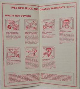 1983 GMC Truck 8 thru 9 Series Warranty Information