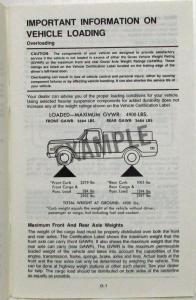 1983 GMC C/K 10-35 Pickup Owners and Drivers Manual