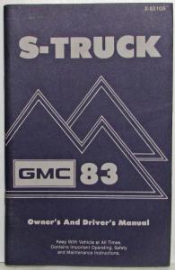 1983 GMC S-15 Truck Owners and Drivers Manual