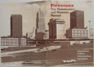 1983 Firestone Tire Maintenance and Warranty Manual