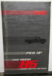 1985 GMC C/K Pickup Owners and Drivers Manual