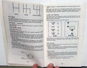 1985 GMC C/K Pickup Owners and Drivers Manual