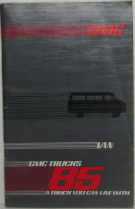 1985 GMC Van Owners and Drivers Manual