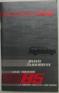 1985 GMC Truck Jimmy and Suburban Owners and Drivers Manual