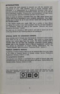 1985 GMC Truck Caballero Owners and Drivers Manual