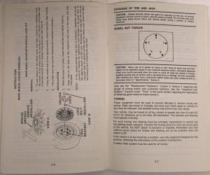 1985 GMC Truck Caballero Owners and Drivers Manual