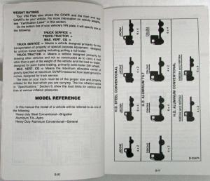 1986 GMC Heavy Duty Truck Owners and Drivers Manual