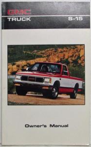 1986 GMC S-15 Truck Owners and Drivers Manual