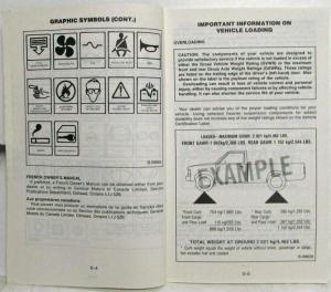 1986 GMC S-15 Truck Owners and Drivers Manual