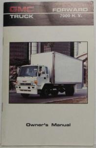 1986 GMC Forward 7000 HV Truck Owners and Drivers Manual