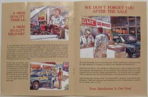 1987 GMC Trucks Commitment Plus Consumer Information Booklet