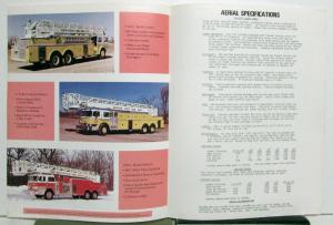 1980 Pierce Aerials Fire And Rescue Units Specifications Sales Folder