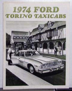 1974 Ford Torino Taxicabs Options Specifications Sales Tri-Folder