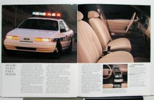 1995 Ford Taurus Police Package Specs Features Order Illustrations Brochure