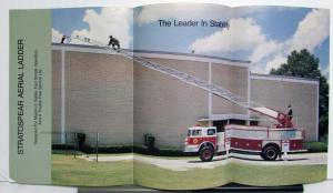 1980 Emergency One Inc Stratospear Aerial Ladder Sales Tri-Folder