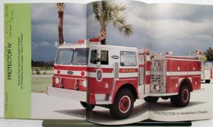 1980 Emergency One, Inc Protector IV Top Mount Fire Pumper Sales Tri-Folder