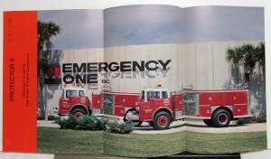 1980 Emergency One, Inc Protector II Top Mount Fire Pumper Sales Tri-Folder