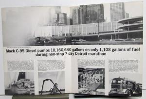 1964 Mack C-95 Series Diesel Fire Pumpers Specifications Sales Folder