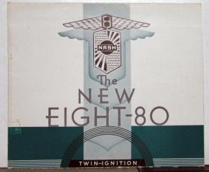 1931 Nash The New Eight 80 Twin Ignition 880 887 882 Rumble Seat Sales Brochure