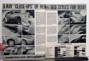 1939 Nash Automobile X-Ray Coupe Sedan Features Specs Sales Brochure