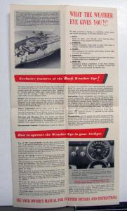 1940-1949 Nash Weather Eye Conditioned Air System Diagram Specs Sales Brochure