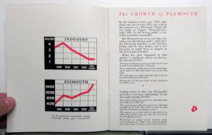 1933 Plymouth The Growth Of Plymouth History Booklet