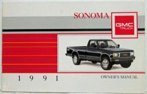 1991 GMC Sonoma Pickup Owners Manual