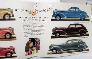 1937 Chrysler Royal Imperial Airflow Original Color Sales Brochure