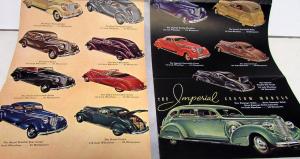 1938 Chrysler Royal Imperial Original Color Sales Brochure Folder