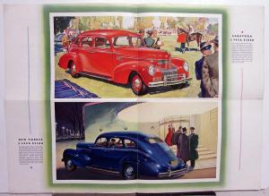 1939 Chrysler New Yorker Saratoga Original Color Sales Brochure Folder