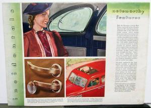 1939 Chrysler New Yorker Saratoga Original Color Sales Brochure Folder