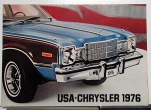 1976 Chrysler Volare Station Wagon Sedan Coupe Aspen Option Brochure GERMAN TEXT