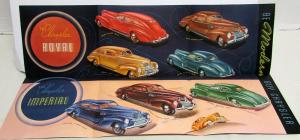 1939 Chrysler Royal Imperial Original Color Sales Brochure Folder