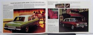 1975 Chrysler Dodge Valient Dart Scamp Diagram Sales Brochure FRENCH TEXT