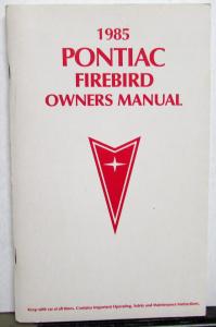 1985 Pontiac Firebird/Trans Am Owners Manual