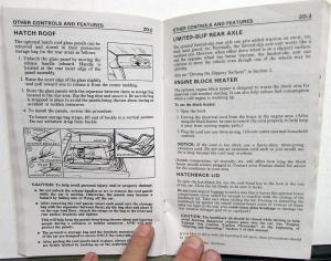 1985 Pontiac Firebird/Trans Am Owners Manual