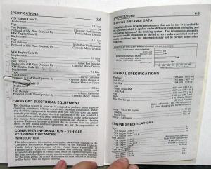 1985 Pontiac Firebird/Trans Am Owners Manual