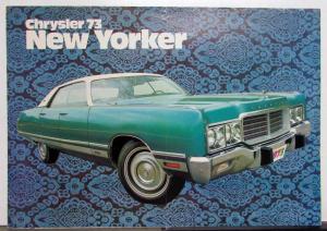 1973 Chrysler New Yorker Specifications Options Sales Tri-Folder SPANISH TEXT