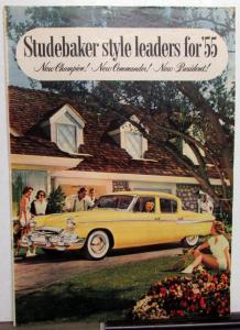 1955 Studebaker Champion Commander President New Models Large Brochure Orig